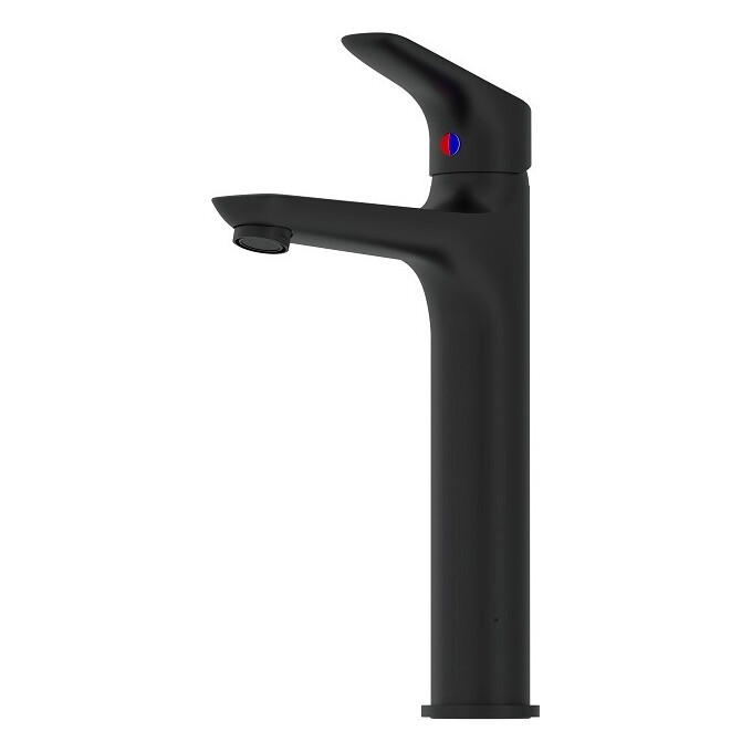 Смеситель для умывальника высокий RedBlu Origin Bit 770250300 (черный), фото 