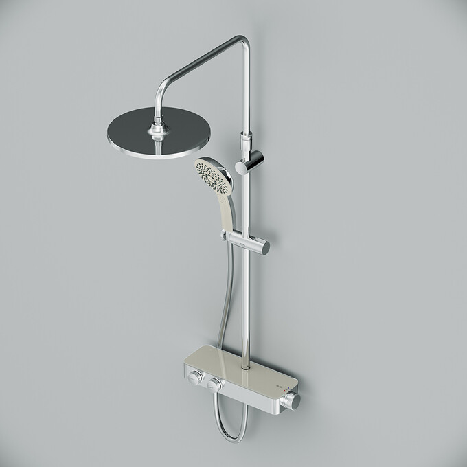 Термостатическая душевая система Am.Pm Inspire V2.0 F0750A400 (с полкой), фото 5