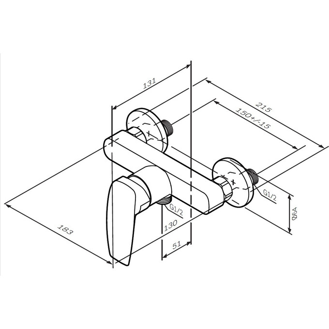 Смеситель для душа Am.Pm Tender F45A20000, фото 8