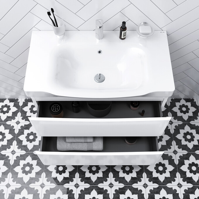 Тумба с раковиной подвесная, 80 см Am.Pm Like M80-FHX0802-WC0802-38, фото 3