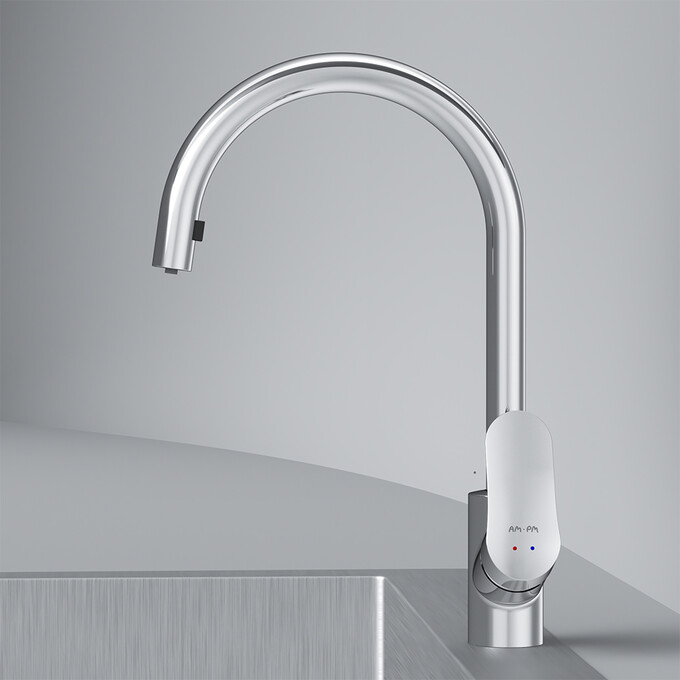 Смеситель для кухни Am.Pm Like F8012000 (с выдвижной лейкой), фото 5