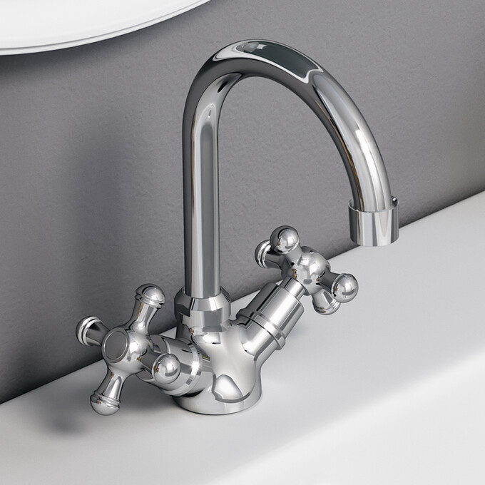 RedBlu Retro 230210000 Змішувач для раковини, фото , изображение 5