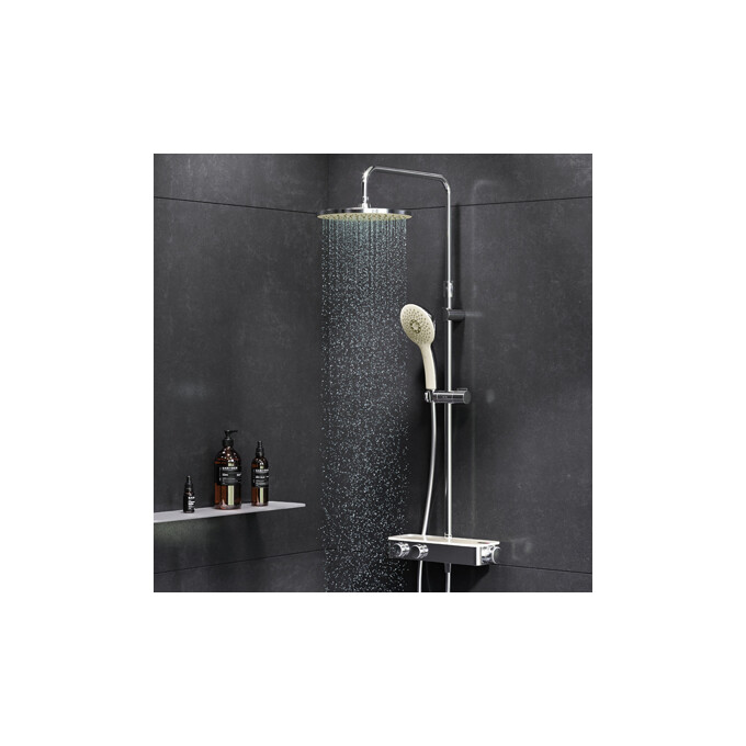 Термостатическая душевая система Am.Pm Inspire V2.0 F0750A400 (с полкой), фото 2