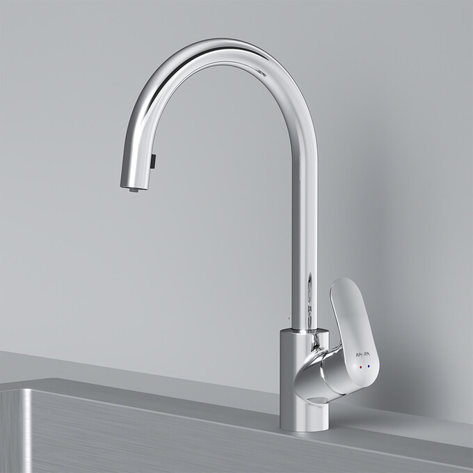 Смеситель для кухни Am.Pm Like F8012000 (с выдвижной лейкой), фото 3