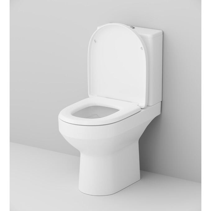 Безободковый унитаз-компакт Am.Pm Spirit FlashClean C708600SC (с сиденьем микролифт), фото 4