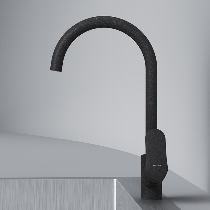 Змішувач для кухні Am.Pm Like F80E07122 (чорний), Колір виробника: чорний, фото , изображение 5