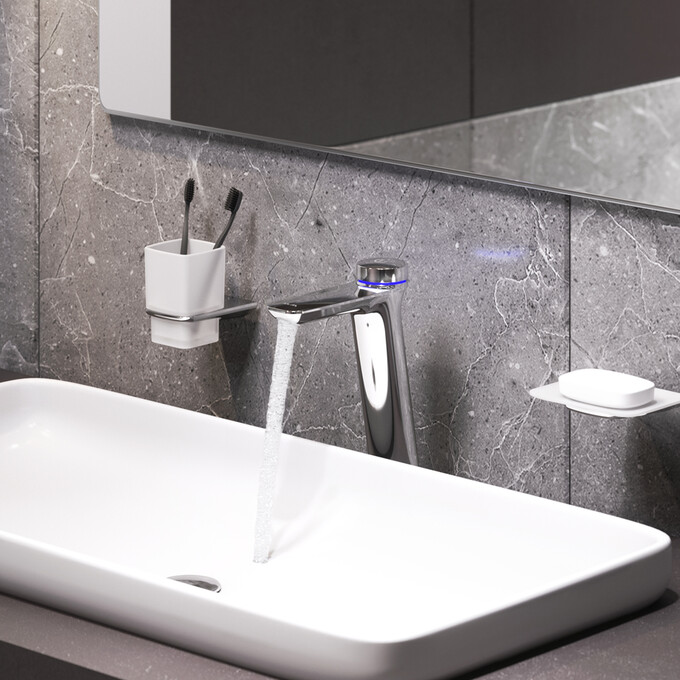 Змішувач для умивальника Am.Pm Inspire V2.0 F50A92400 (високий), фото , изображение 3