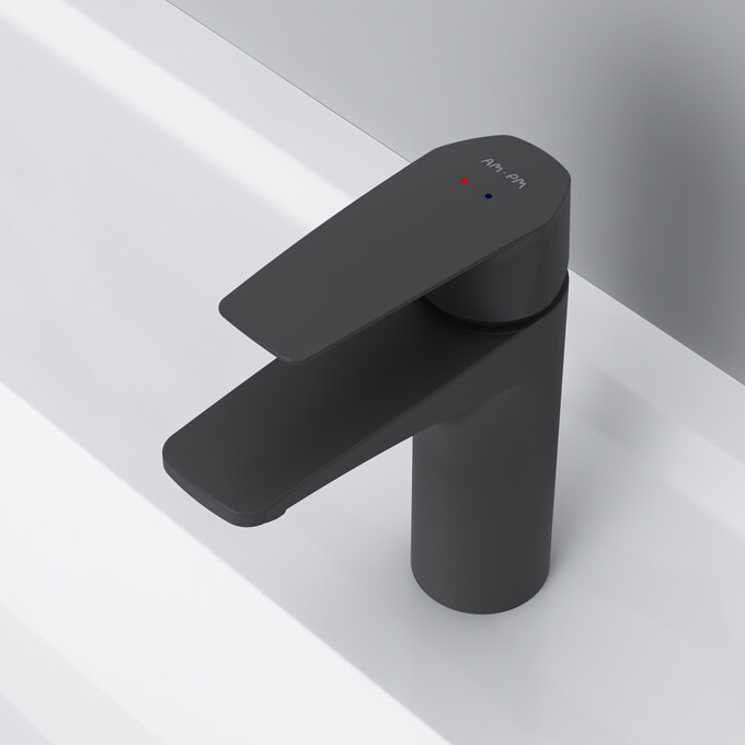 Смеситель для умывальника Am.Pm Gem F90E02122 (черный), фото 4