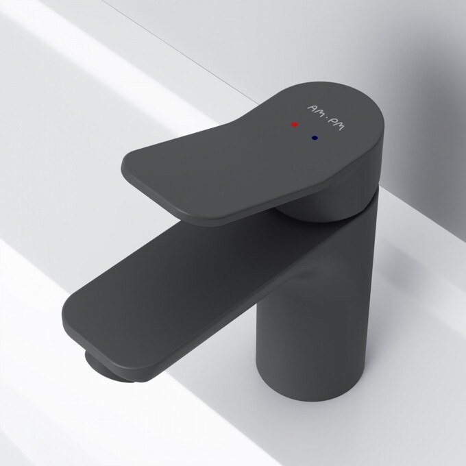 Змішувач для умивальника Am.Pm X-Joy F85A02122 (чорний), фото , изображение 5