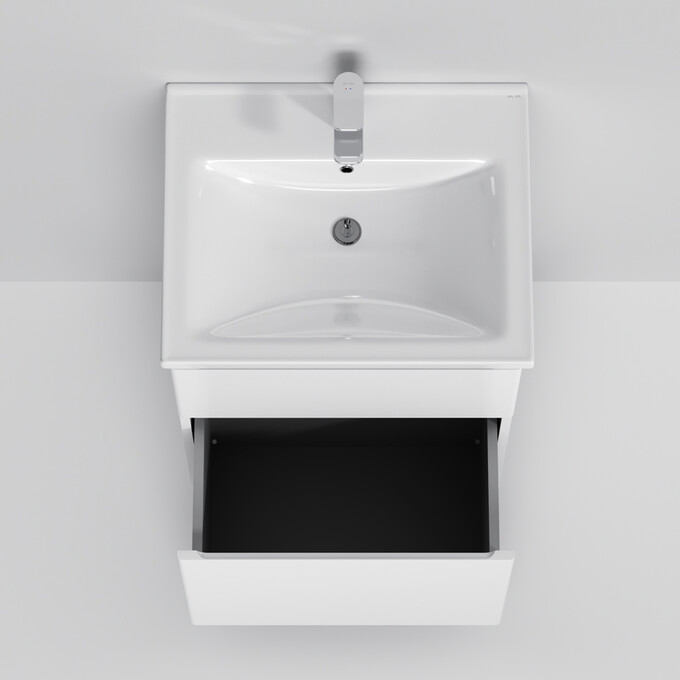 Тумба с раковиной Am.Pm X-Joy M85-FSX0552-WC0552WG38 (55 см, белая, напольная), фото 6