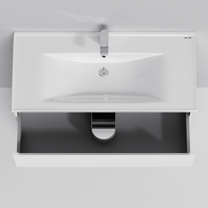 Тумба с раковиной Am.Pm X-Joy M85-FSX1002-WC1002WG38 (100 см, белая, напольная), фото 5