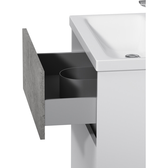 Тумба с раковиной Am.Pm Gem S M91-FSX0602-WC0602BF38 (60 см, белая/серая, напольная), фото 7