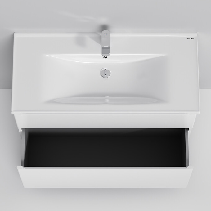 Тумба с раковиной Am.Pm X-Joy M85-FSX1002-WC1002WG38 (100 см, белая, напольная), фото 6
