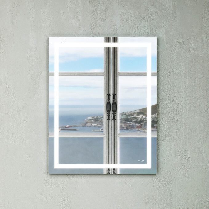 Дзеркало для ванної кімнати Am.Pm Gem M91AMOX0551WG38 (55x70 см, з підсвічуванням), фото , изображение 2