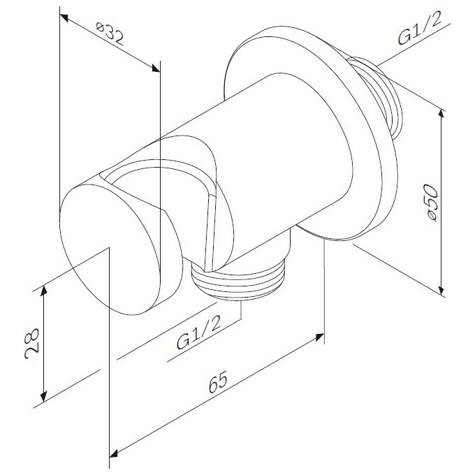 Підключення для шлангу з тримачем Am.Pm F0602100, фото , изображение 6