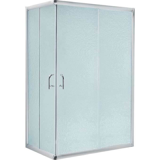 Душевая кабина без поддона 100x80 см Lidz Wawel SC100x80.SAT.LOW.FR (LWASC10080SATLOWFR2, профиль сатин, стекло матовое), фото 