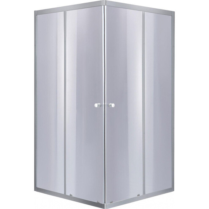 Душевая кабина без поддона 90x90 см Lidz Wawel SC90x90.SAT.LOW.GR (LWASC9090SATLOWGR2, профиль сатин, стекло тонированное), фото 