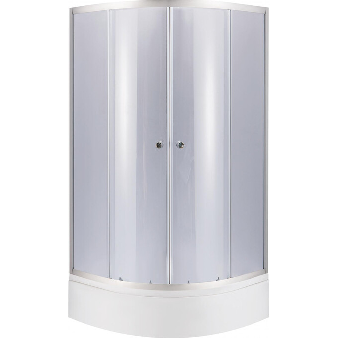 Душевая кабина 90x90 см Lidz Latwa SC90x90.SAT.MID.GR с поддоном Kupala ST90x90x26 и панелью Kupala TP90x90x23 (профиль сатин, стекло тонированное), фото 