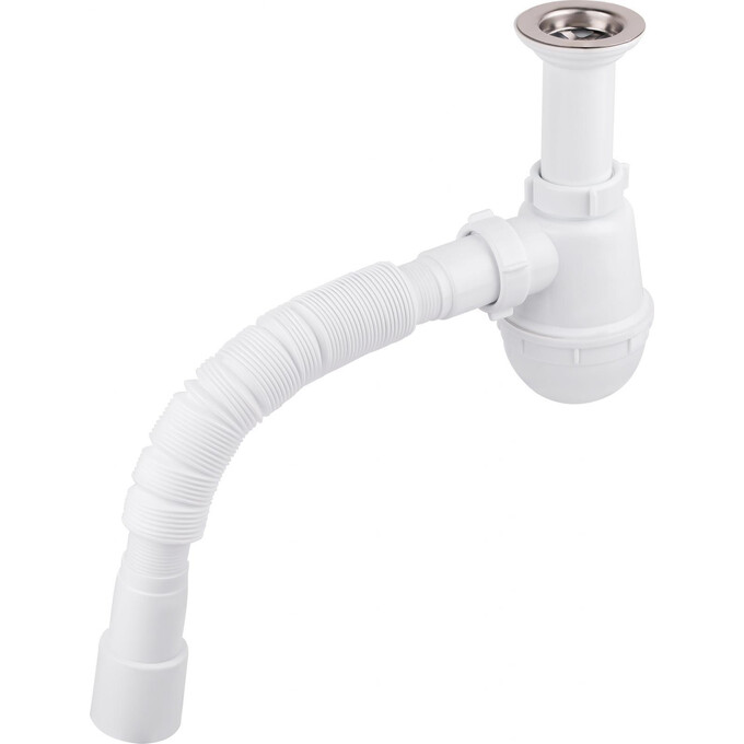 Сифон для кухонной мойки Lidz 60 05 M001 00 (LK02, выход 40/50 мм), фото 