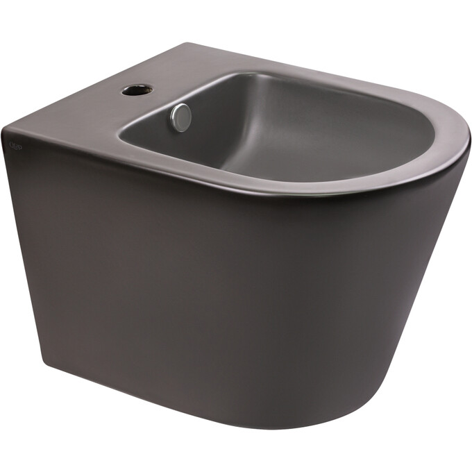 Биде подвесное Qtap Scorpio QT1455053FMB (черное матовое), фото 