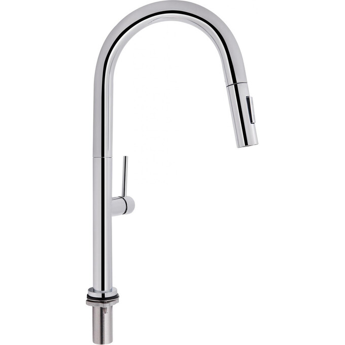 Смеситель для кухни с выдвижным изливом Qtap Lenicka 9138103UC, фото 