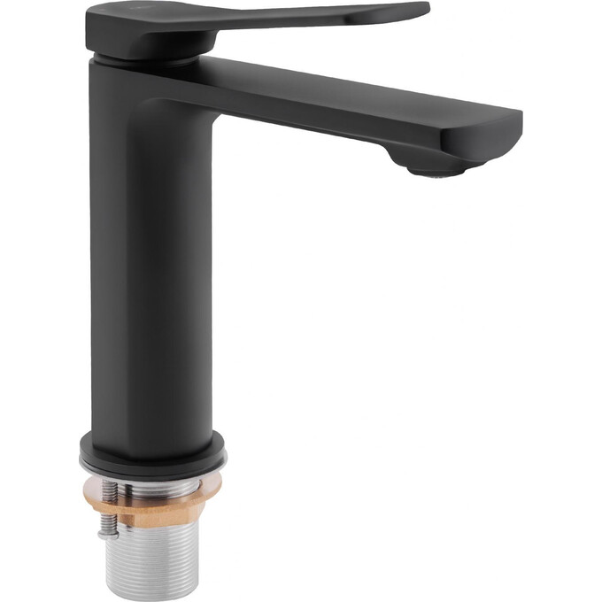Змішувач для раковини Qtap Slavonice 1042103B (чорний матовий), фото 