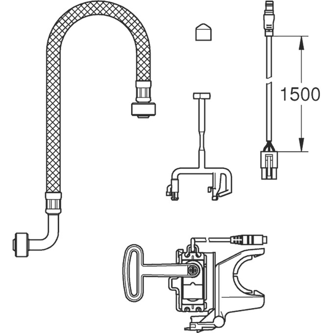 Установочный комплект для автоматического смыва Grohe Sensia Arena 46944001, фото 2
