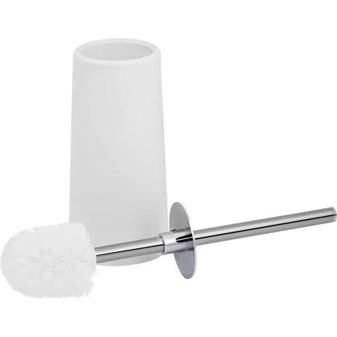 Ершик для унитаза напольный Lidz 121.05.12 (LIDZWHI1210512, хром/белый), фото 2