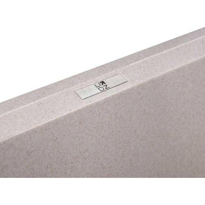 Кухонна мийка Lidz 790x495/230 COL-06 (LIDZCOL06790495230, штучний камінь, 79x50 см, світло-бежева), Колір виробника: бежевий, фото , изображение 7