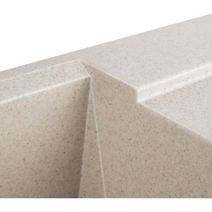 Кухонна мийка Lidz 790x495/230 MAR-07 (LIDZMAR07790495230, штучний камінь, 79x50 см, пісочна), Колір виробника: пісочний, фото , изображение 5