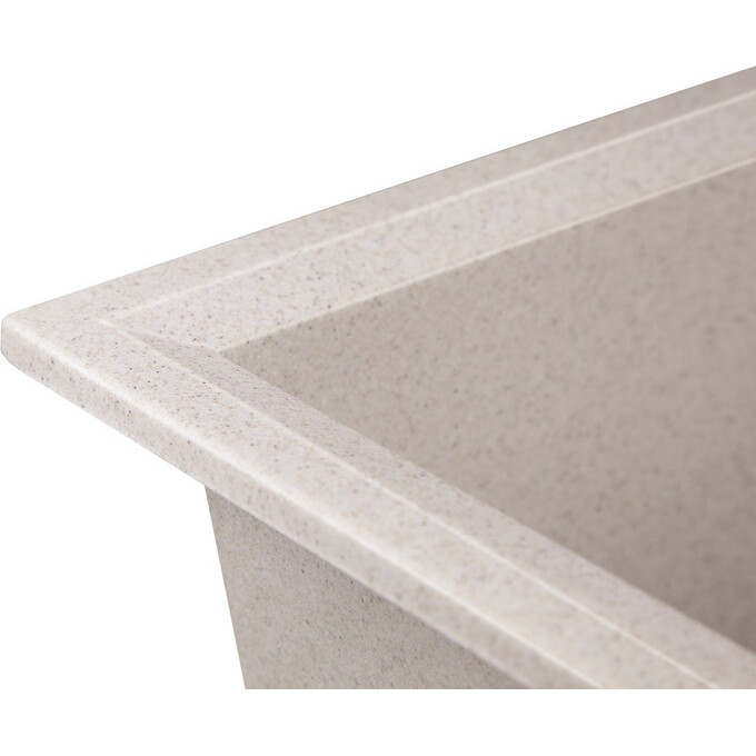 Кухонна мийка Lidz 790x495/230 MAR-07 (LIDZMAR07790495230, штучний камінь, 79x50 см, пісочна), Колір виробника: пісочний, фото , изображение 6