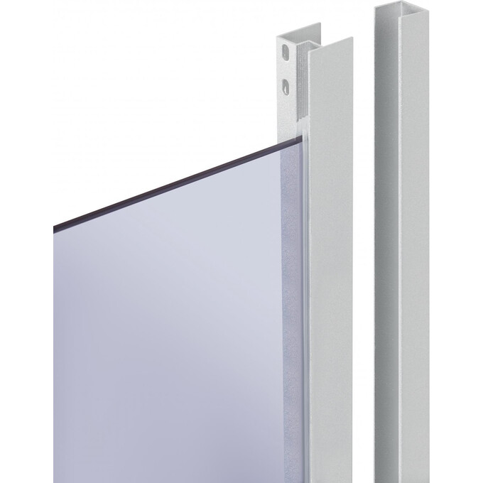 Душевая кабина без поддона 90x90 см Lidz Wawel SC90x90.SAT.LOW.GR (LWASC9090SATLOWGR2, профиль сатин, стекло тонированное), фото 2