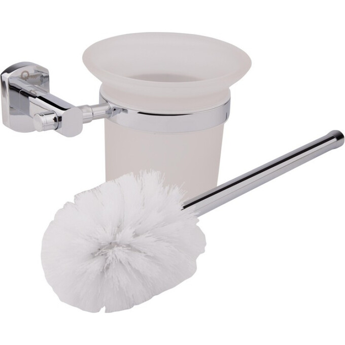 Йоршик для унітазу настінний Qtap Liberty CRM 1157 (QTLIBCRM1157, білий/хром), фото , изображение 2
