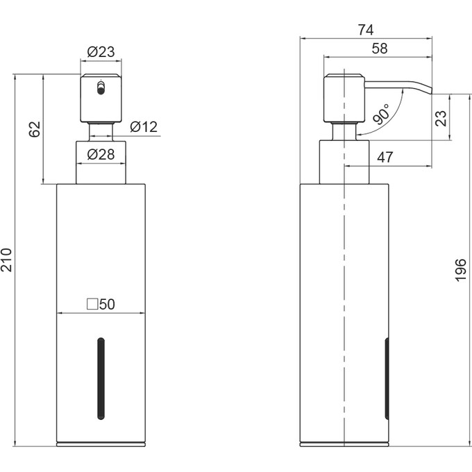 Дозатор для жидкого мыла настольный Qtap Liberty CRM 1152-2 (QTLIBCRM11522), фото 3