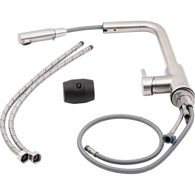 Смеситель для кухни с выдвижным изливом Lidz 12 32 015FL-13, фото 7