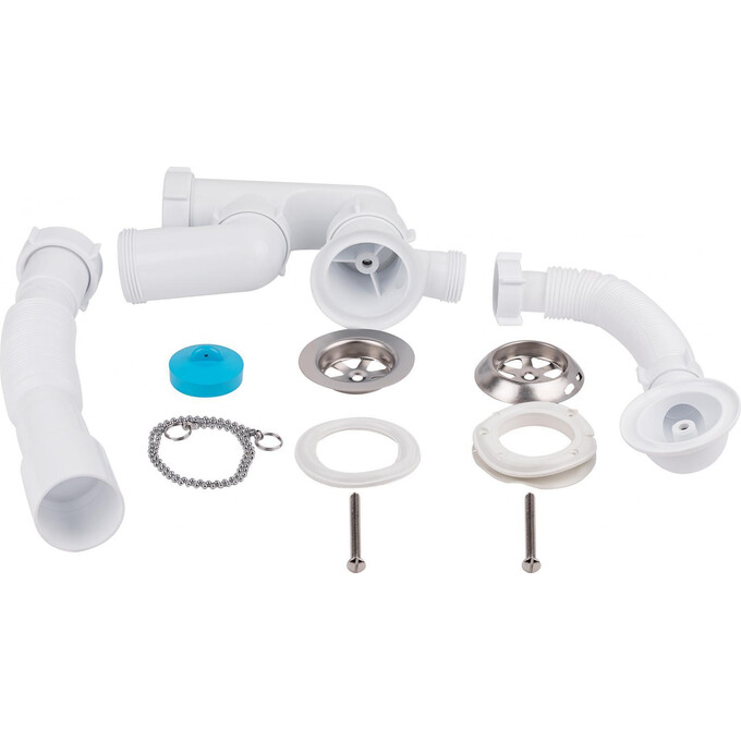 Сифон для ванны Lidz 60 03 V002 00 (LW01, с ревизией, выход 40/50 мм), фото 2