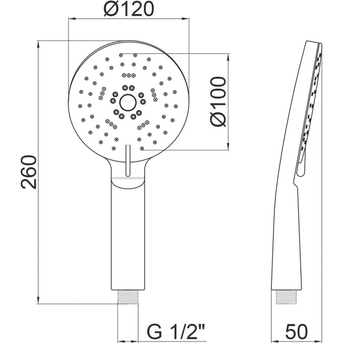 Лійка для ручного душу Qtap 01, фото , изображение 3