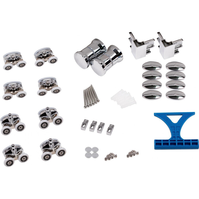 Душевая кабина без поддона 90x90 см Qtap Presto CRM1099SP5 (профиль хром, стекло матовое), фото 8