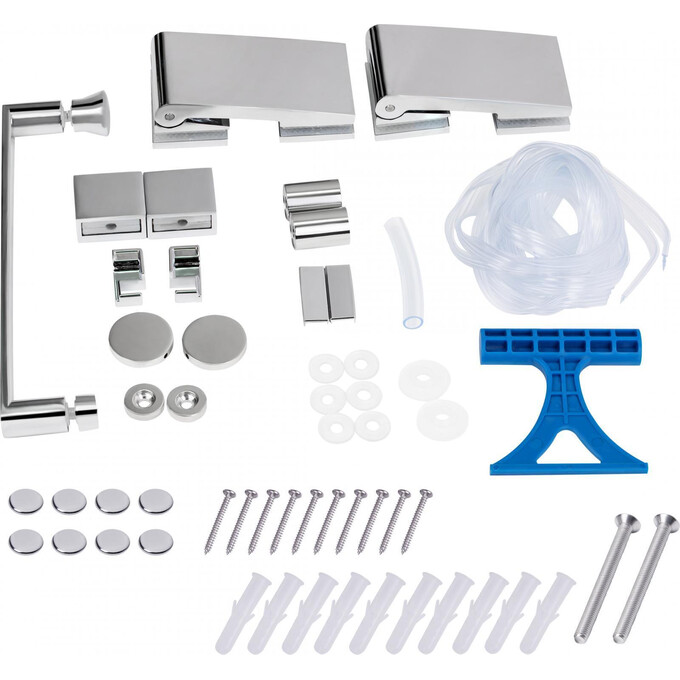 Душевая кабина без поддона 90x90 см Qtap Virgo CRM1099AC8 (профиль хром, стекло прозрачное), фото 9