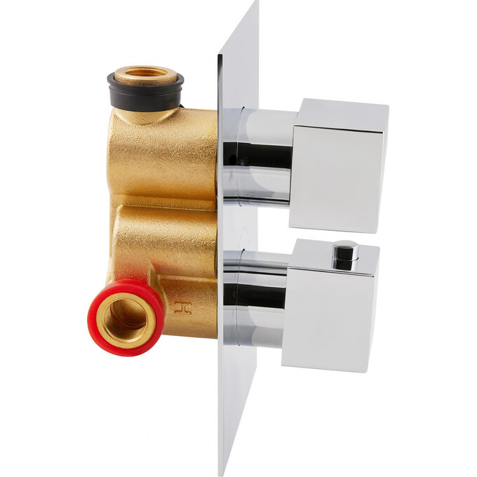 Термостатическая душевая система скрытого монтажа Qtap Aqauarius 65T103NGC, фото 3