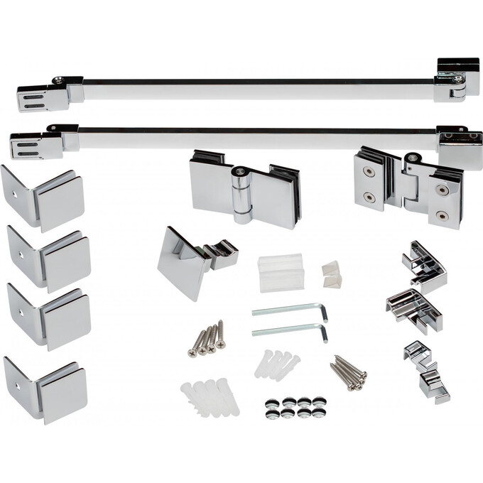 Душевая кабина 100x80 см Lidz Capricorn CRM1018RC6 (CAPCRM1018RC6SET, профиль хром, стекло прозрачное, с поддоном Tern 301812C), фото 9