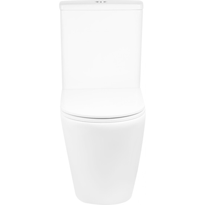 Безободковый унитаз-компакт Qtap Robin QT13222141ARW (с сиденьем), фото 4