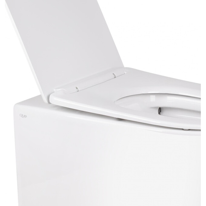 Безободковый напольный унитаз Qtap Swan QT16223178W (с сиденьем), фото 5