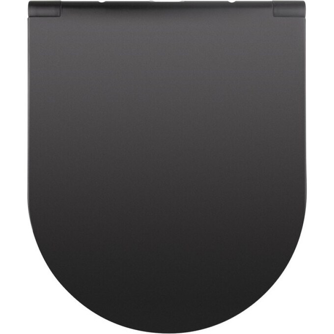 Безободковый подвесной унитаз Qtap Robin QT1333046ENRMB New (черный матовый, с сиденьем), фото 7