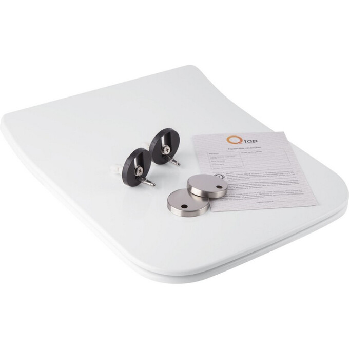 Сиденье для унитаза с микролифтом Qtap Crow (QT0599SC2170W, Slim), фото 6