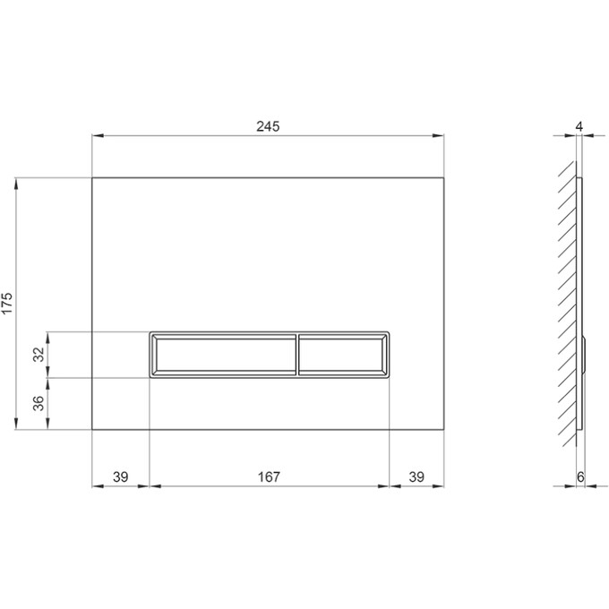 Клавиша смыва для инсталляции Qtap Nest (QT0111V1105GW), фото 5