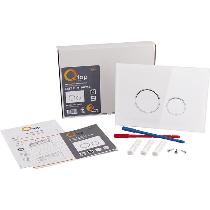 Клавиша смыва для инсталляции Qtap Nest (QT0111V1164GW, белая), фото 4