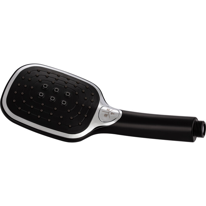 Змішувач для ванни Qtap Grand BCR 005 (чорний/хром, з лійкою та шлангом), фото , изображение 5