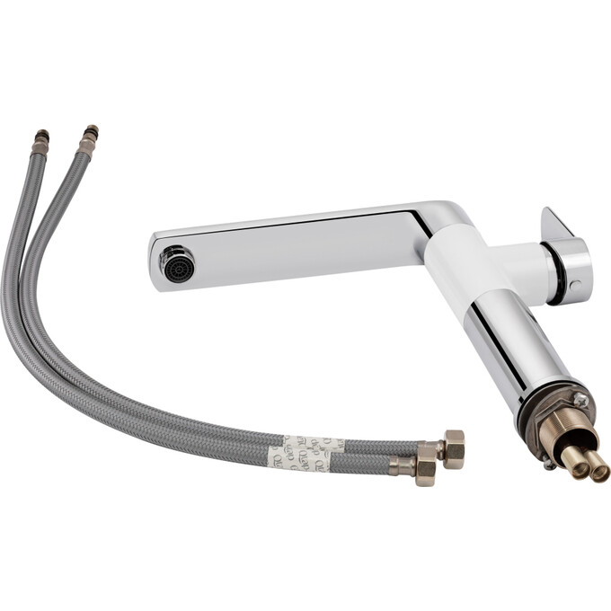 Смеситель для кухни Qtap Eco CRW 007F (хром/белый матовый), фото 6