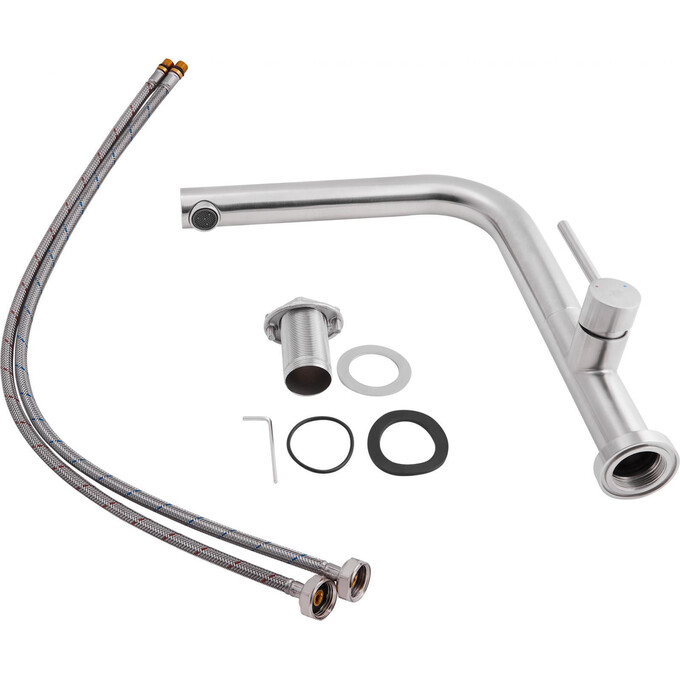 Смеситель для кухни Qtap Zdenek QTZDN9032103FC (нерж), фото 3